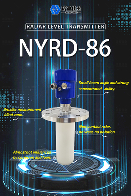 Good price Nuoying Manufacturer Small Antenna Size Non-contact Radar Level Meter Wireless Level Transmitter for liquid and solid online