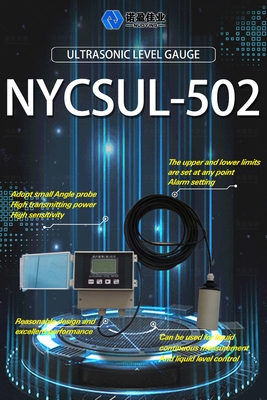 Good price Non contact 4-20mA ultrasonic level meter NYCSUL-502 1mm Split Ultrasonic Open Channel Flow Meter LCD Display online