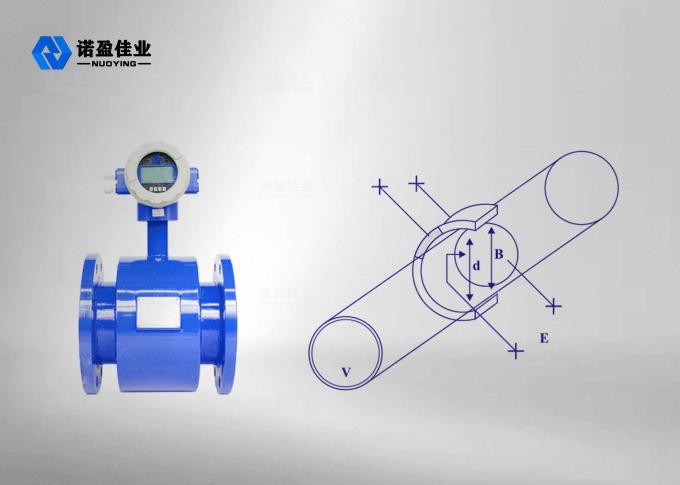 NYLD Tubular Electromagnetic Flow Meter High Reliability Modbus Protocol 0