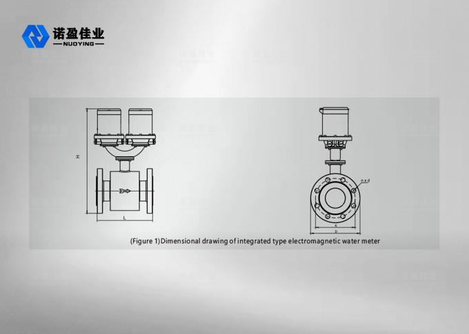 IP68 Electromagnetic Water Meter DN40 DN300 High Measurement Accuracy 1