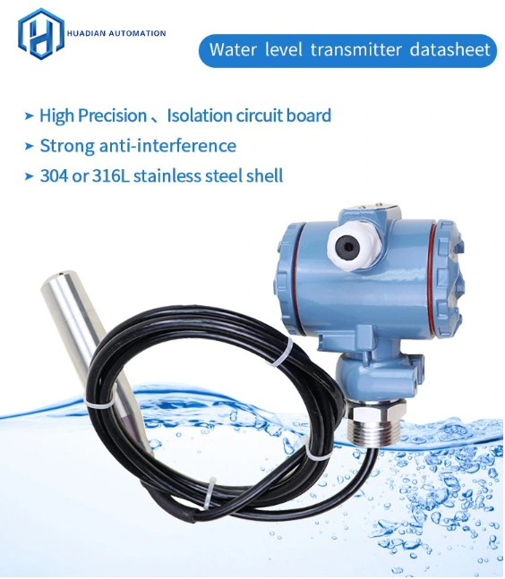 Analog Water Tank Liquid Level Transmitter Hydrostatic Level Indicator ...