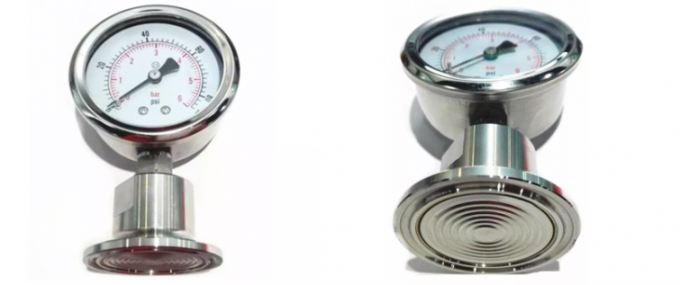 Hygienic Sanitary pressure gauge with varivent diaphragm 0