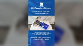 80GHz Radar Level Meter High Precision Measurement